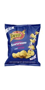 TAFFEL SOURCREAM & ONION Bulvių traškučiai 250 g