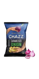 Chazz Bulvių traškučiai karamelizuotų svogūnų skonio, 130 g