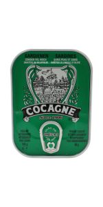 Cocagne sardinės be odos ir kaulų alyv.aliejuje, 105 g