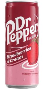 Dr.Pepper Strawberry & Cream Gaivusis gėrimas 0,33 l