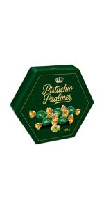 Pistachio Pralines in chocolate Saldainiai 120 g