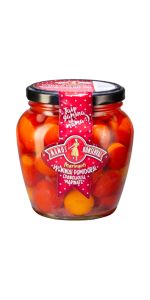 MAMOS KONSERVAI Vyšn.pomidorai spanguolių marinate, 530 g