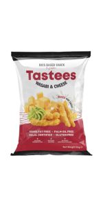 Tastees Vasabių ir sūrio skonio ryžių užkandis, 65 g