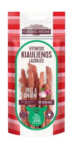 Rokiškio Mėsinė Dill & Onion Vytintos kiaulienos lazdelės, 70 g