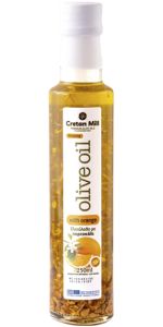 Cretan Olive Oil With Orange Alyvuogių aliejus 0,25 l