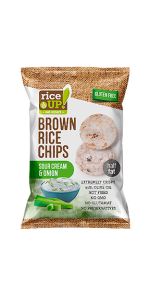 Rice up Chips Cream & Onion, 60 g