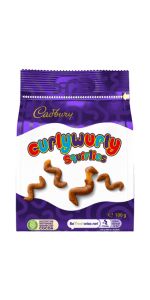 Cadbury Curly Wurly Squirlies Gunimukai šokolade 100 g