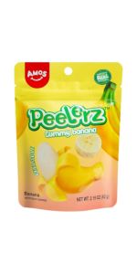 Amos Peelerz banana Guminukai, 65 g
