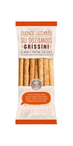 Duonos lazdelės su sezamais 125 g