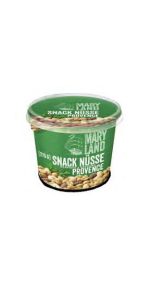 Sūdyti, skrudinti riešutai prieskonių mišinyje. MARY LAND. SNACK NÜSSE ROSMARIN & OREGANO PROVENCE. ., 275 g