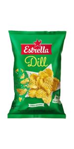 Estrella Bulvių traškučiai su krapais, 130 g