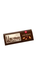 Laima Vilnius Kartusis šokoladas su migdolais, 190 g