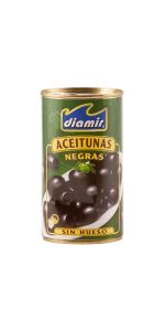 DIAMIR Juodosios alyvuogės be kauliukų, 345 g