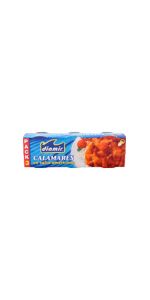 Kalmarai su pomidorais saulėgrąžų aliejuje, 240 g