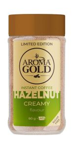 Aroma Gold Hazelnut Taste Tirpi kava, 80 g