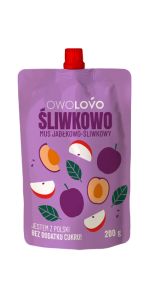 OWOLOVO Obuolių ir slyvų tyrė, 200 g